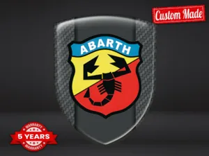 Fiat Abarth Badges Auto Perso Max Résistants Stylé Design